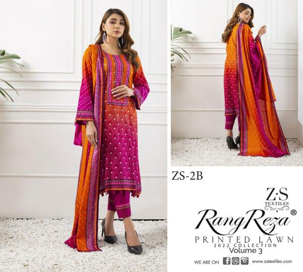 Rang Reza Printed Lawn 3 Regular Wear Cotton Karachi Dress Material